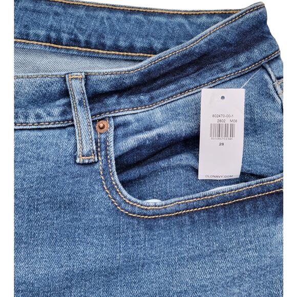 Old Navy Plus Sz 28 High Rise Curvy OG Straight Jeans Extra Stretch Women Sz 28 - Picture 7 of 7
